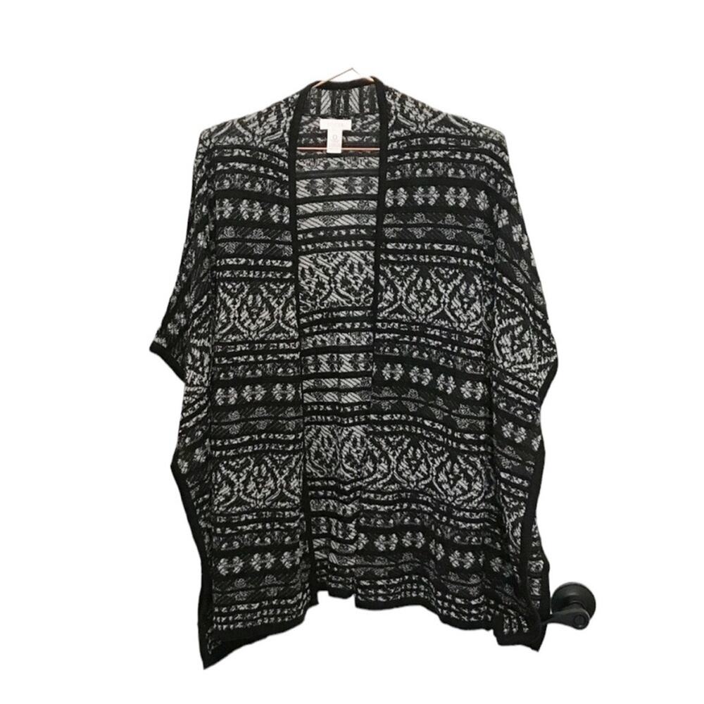 Chicos open front cardigan batwing sleeve size 0 small